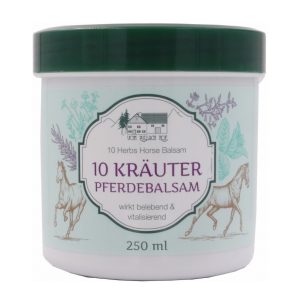 Zirgubalzāms ar 10 zālītēm 250ml (Vācija)