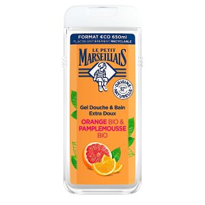 Dušas želeja Le Petit Marseiliais Orange BIO & Pamplemousse BIO 650ml (Francija)
