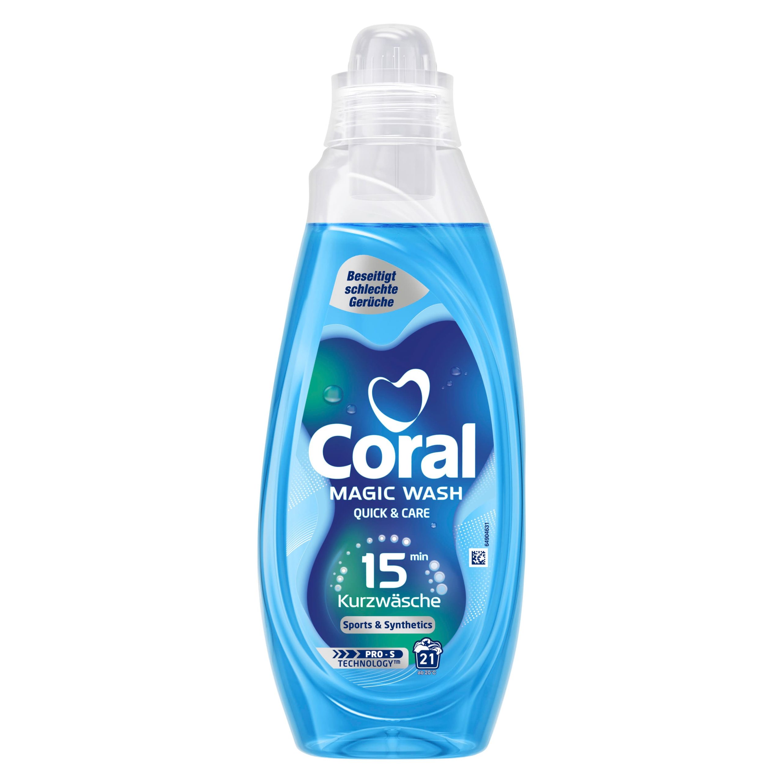 Sporta un sintētikas tekstila mazgāšanas līdzeklis Coral ĪSAJIEM cikliem 15x, 840ml (Vācija)