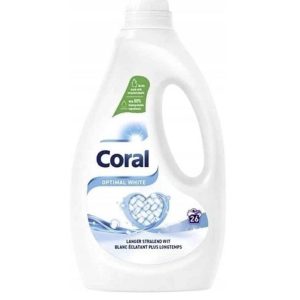 Mazgāšanas līdzeklis BALTAI veļai Coral Optimal White 26x, 1.17L (Vācija)