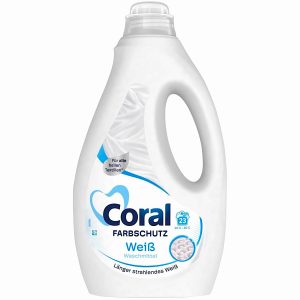 Mazgāšanas līdzeklis BALTAI veļai Coral Optimal White 23x, 1.15L (Vācija)