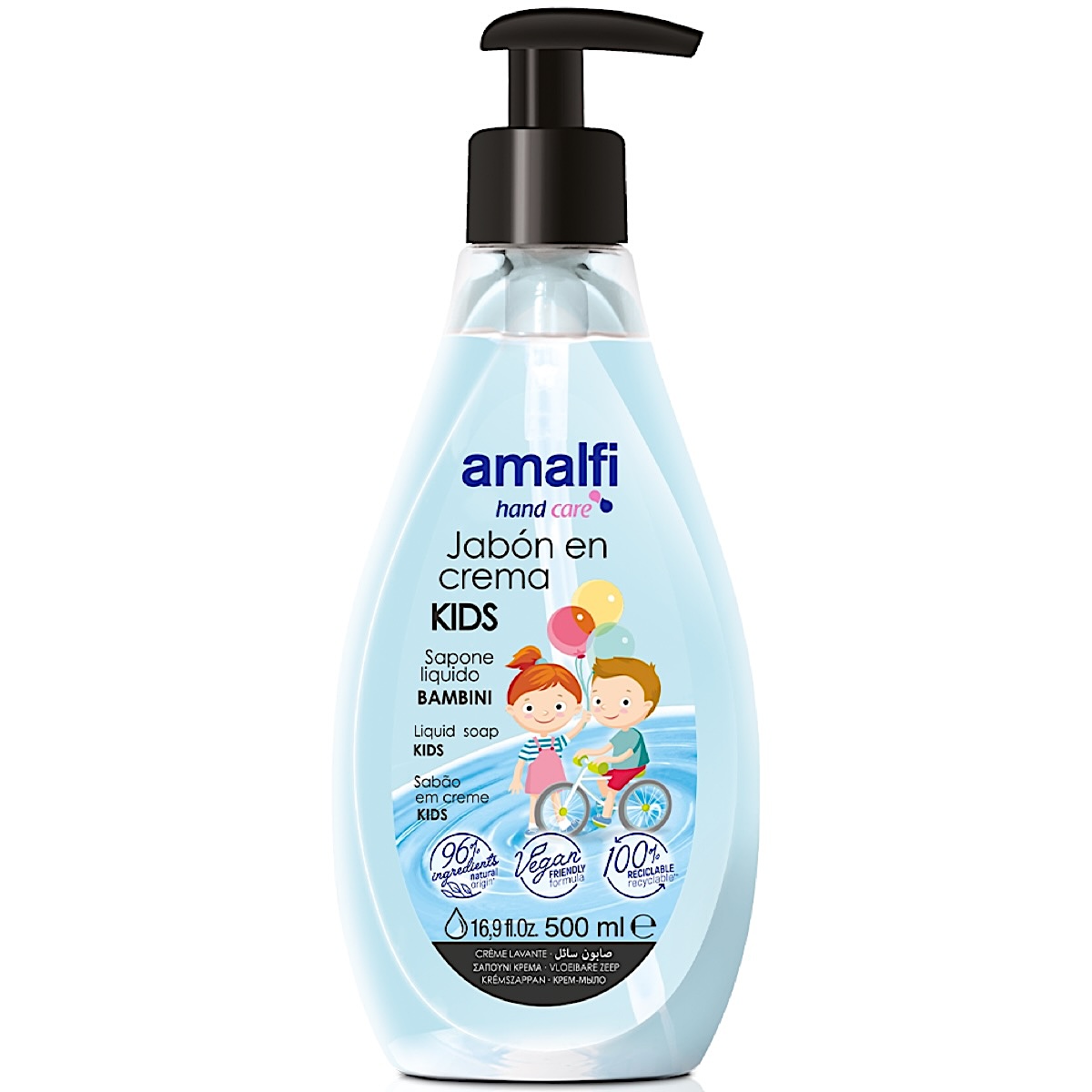 Šķidrās roku ziepes Amalfi Kids 500ml (Spānija)