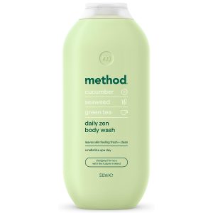 Krēmveida dušas želeja Method Daily Zen (gurķis, jūraszāle, zaļā tēja) 532ml (UK)