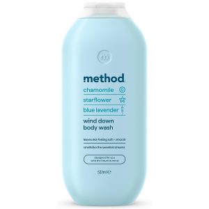 Krēmveida dušas želeja Method Wind Down (kumelīte, zvaigznespuķe, lavanda) 532ml (UK)