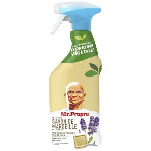Universāls virsmu tīrīšanas līdzeklis Mr.Proper ar Marseļas ziepēm un lavandu 500ml (Beļģija)