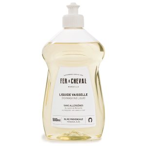 Ekoloģisks trauku mazgāšanas līdzeklis Fer-a-Cheval ar Marseļas ziepēm 500ml (Francija)