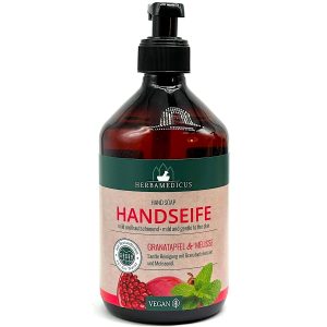 Šķidrās ziepes Herbamedicus Granāts&Melisa, 500ml (Vācija)