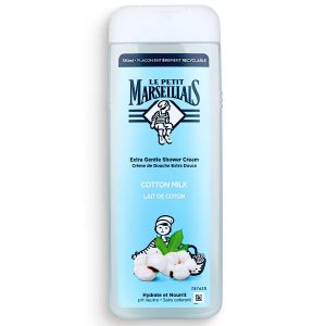 Le Petit Marseillais krēmveida dušas želeja Cotton Milk, 380ml (Francija)