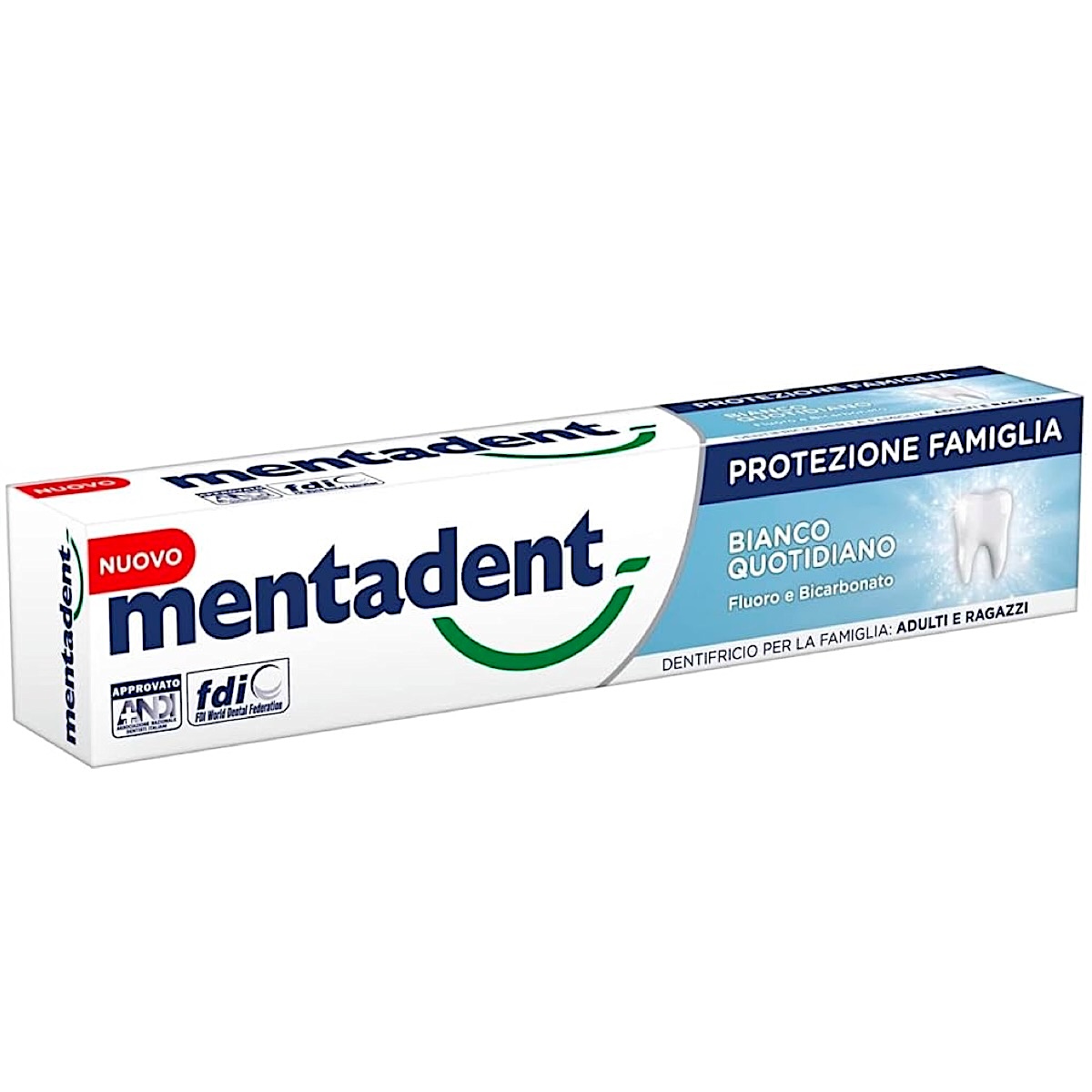 Zobu pasta Mentadent Family Protection, 75gr (Nīderlande)