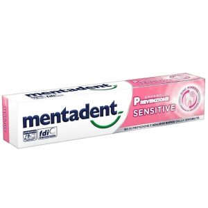 Zobu pasta Mentadent Sensitive, 75gr (Nīderlande)