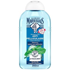 Šampūns PRET BLAUGZNĀM Le Petit Marseillais ar piparmētru un eļļām, 250ml (Francija)