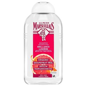 Le Petit Marseillais Bio šampūns ar greipfrūtu MATU SPĪDUMAM blāviem matiem 250 ml (Francija)