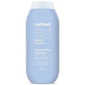 Mitrinošs matu šampūns Method "Simply nourish" 350ml, (Beļģija)