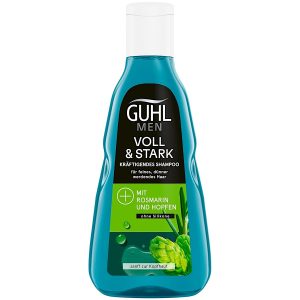 Matus stiprinošs šampūns apjomam smalkiem matiem Guhl MEN ar apiņiem 250 ml (Vācija)