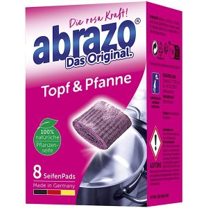 Abrazīvās tērauda "vilnas" švammes Abrazo katliem, pannām, traukiem 8gb.,(Vācija)