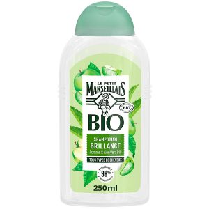 Le Petit Marseillais Bio šampūns ar ābolu un alveju NORMĀLIEM, VISIEM matu tipiem 250 ml (Francija)