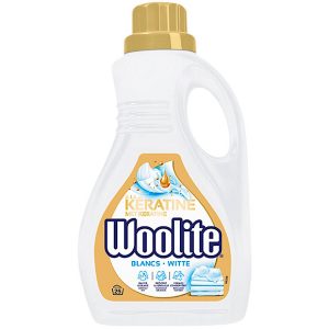 Woolite White šķidrais veļas mazgāšanas līdzeklis baltiem tekstilizstrādājumiem, 25x ,  1500ml