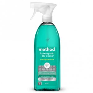 Method universālas tīrīšanas ziepju putas vannas istabas virsmām Eucalyptus Mint 828ml (Beļģija)