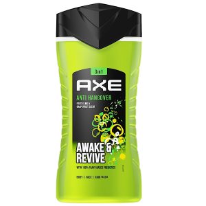 Dušas želeja/šampūns AXE Anti Hangover 3in1 250 ml (Vācija)