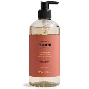 Fer-a-Cheval šķidrās Marseļas ziepes ROZE 500ml (Francija)