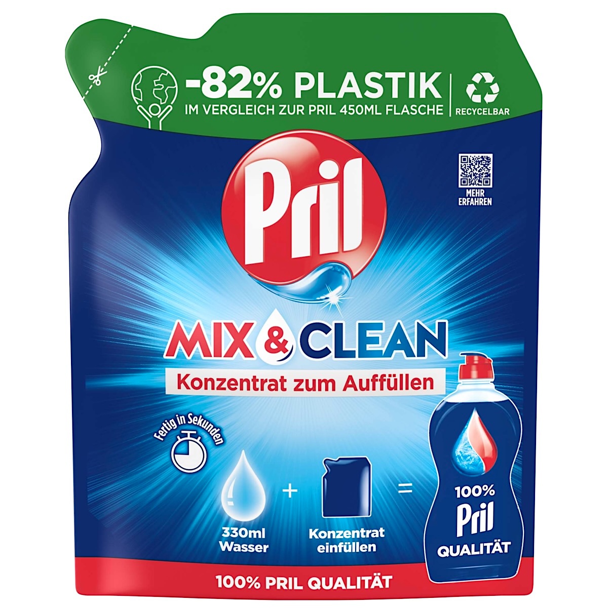 Trauku mazgāšanas līdzekļa koncentrāts Pril 120ml (Vācija)