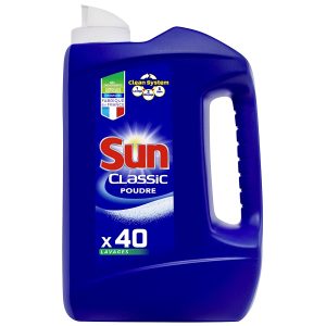 Sun Classic trauku mazgāšanas pulveris trauku mašīnām 40x (Francija)