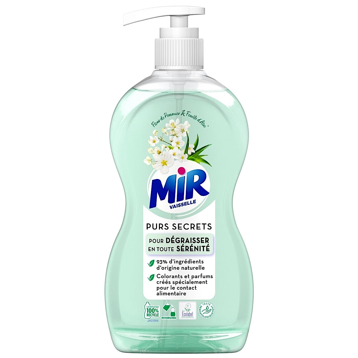 Trauku mazgāšanas līdzeklis Mir ābeļu ziedi & alveja 420ml (Francija)